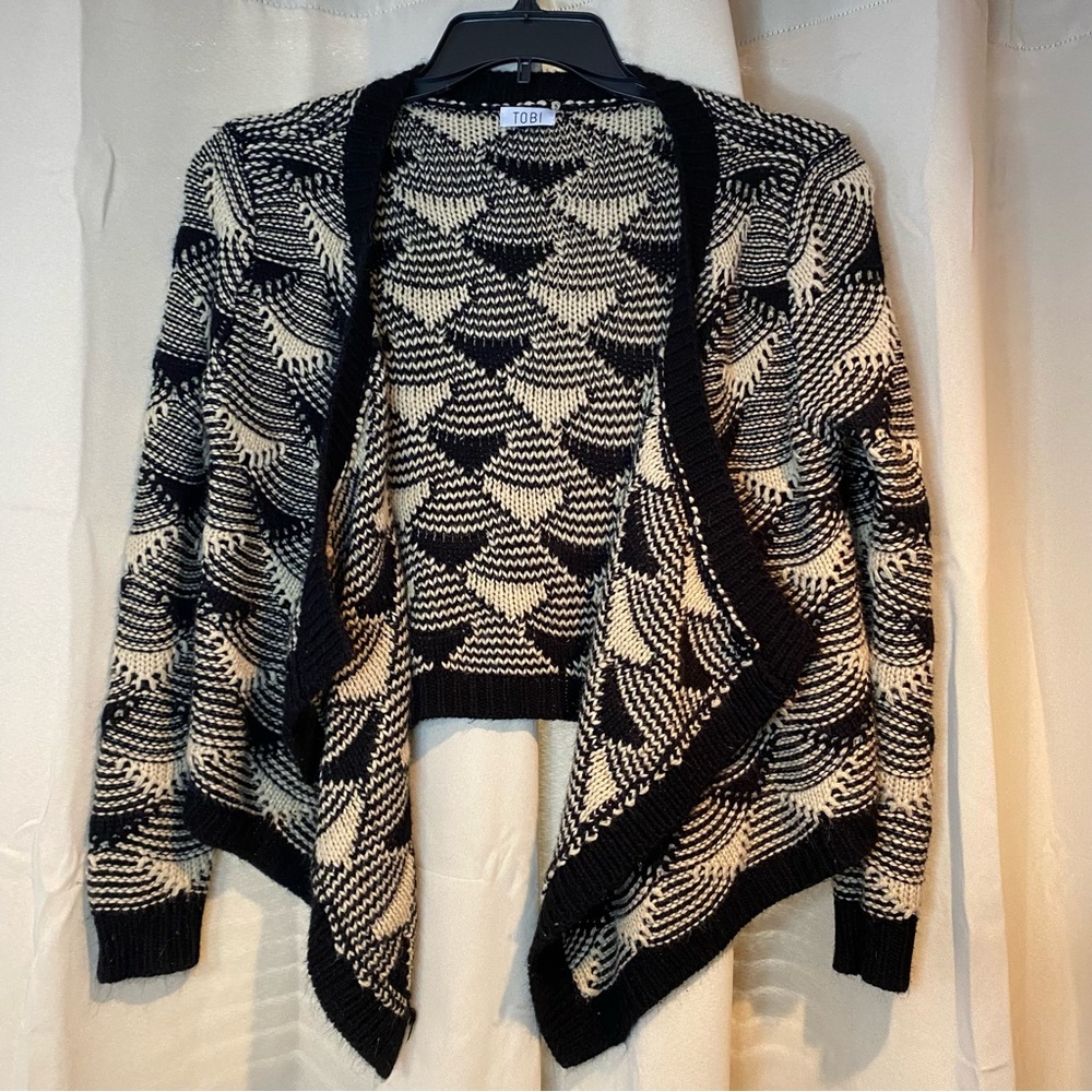 TOBI WATERFALL OPEN FRONT CARDIGAN